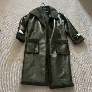 Pretty little things green trenchoat